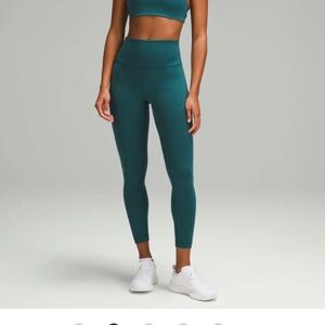 Lululemon Wunder train 25in Storm Teal